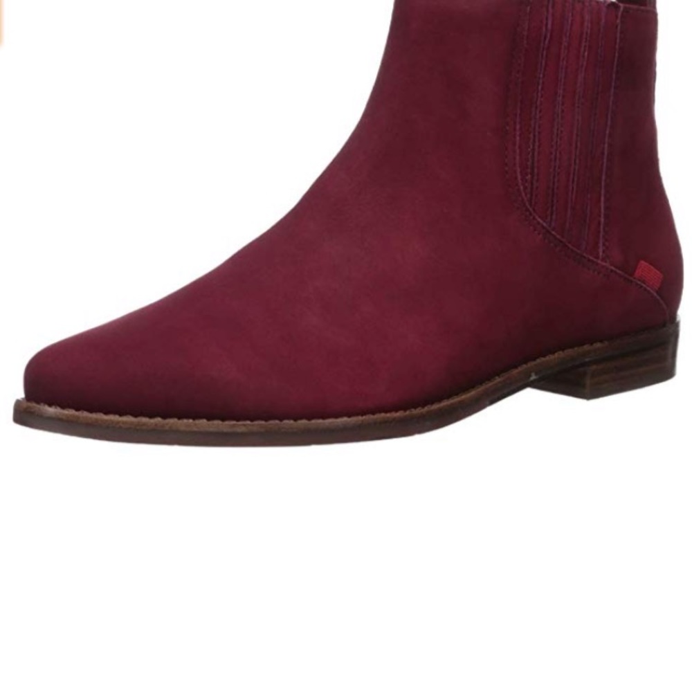 Eggplant  Suede Zip Booties